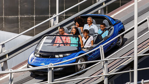 Test Track Cars and Riders