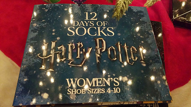 12 days of Harry Potter socks box cover