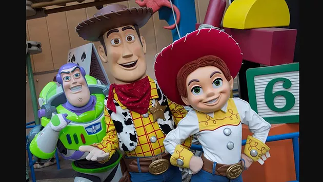Buzz Jessie and Woody characters from A Toy Story