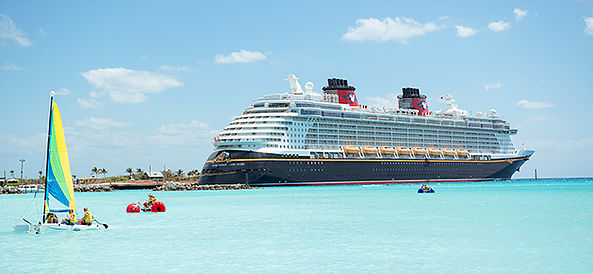 Disney Cruise ship in harbor