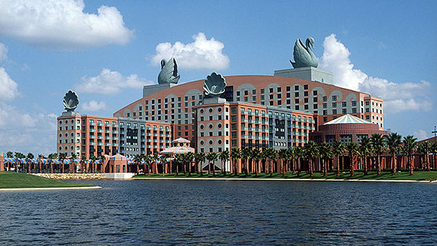 Disney resort hotel by the water