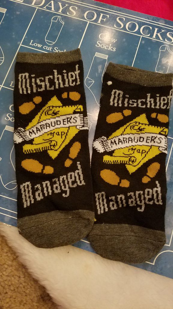 Mischief Managed Harry Potter socks