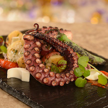 Octopus dish at Be Our Guest Restaurant