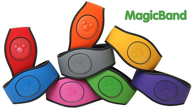 Pile of different colored MagicBands