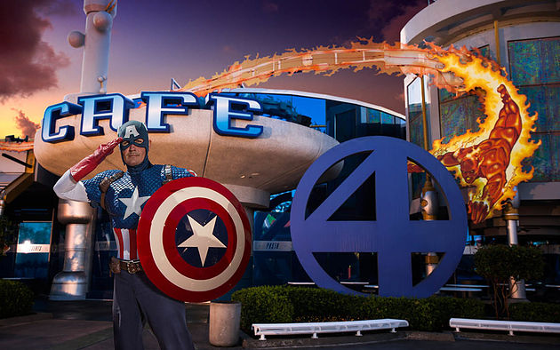 Captain America at Universal Cafe 4
