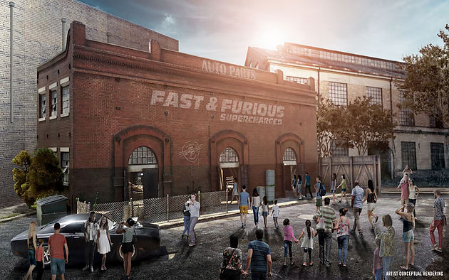 artist rendering of Fast and Furious garage
