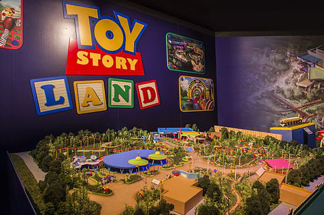 artists model of Toy Story Land