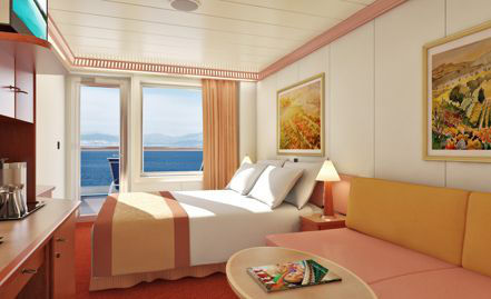 balcony state room on Carnival Cruise ship
