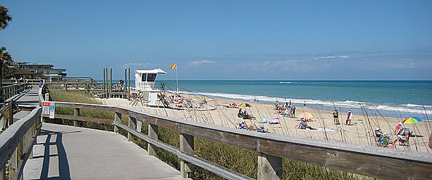 boardwalk at Vero Beach resort on a sunny day