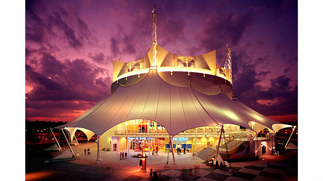 building for Disneys Cirque de Soleil show