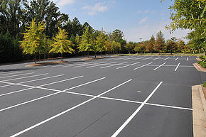 view of empty parking lot