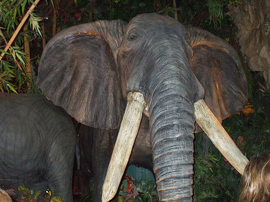 large sculpture of elephant