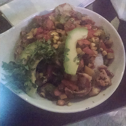 photo of a salad with mixed vegetables