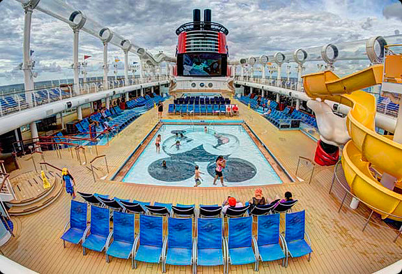 pool on deck of DCL ship