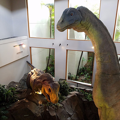 replica of dinosaurs at Universal