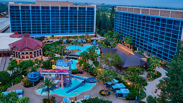 view of Disneyland resort and pool
