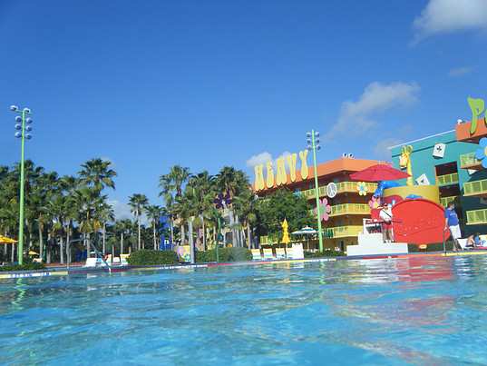 view of pool at Disney Pop Century resort